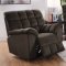 Lennox Motion Sofa 650241 Chocolate Velvet by Coaster w/Options