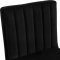 Joel Bar Stool 710 Set of 4 Black Velvet Fabric by Meridian