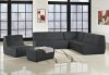 Align 5Pc Sectional Sofa Set in Charcoal Fabric by Modway