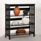 Espresso Finish Modern 3-Tier Bookcase