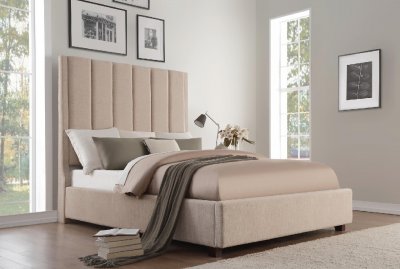 Neunan Storage Bed 5876BE-1DW in Beige by Homelegance w/Options