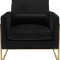 Mila Sofa 678 in Black Velvet Fabric by Meridian w/Options