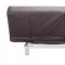 Contemporary Convertible Sofa Bed in Espresso Leatherette