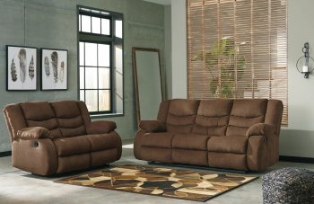 Tulen Motion Sofa & Loveseat Set 98605 in Chocolate by Ashley [SFAS-98605 Tulen Chocolate]