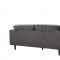 Emily Sofa 625 in Grey Velvet Fabric by Meridian w/Options