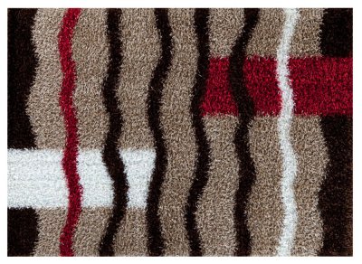 Modern M6001 Brown-Red Area Rug