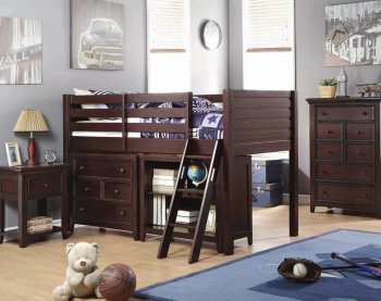 Lacey 37660 Loft Bed in Espresso by Acme w/Options [AMKB-37660-Lacey]