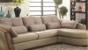 Wilko 52675 Sectional Sofa in Taupe Leather by Acme