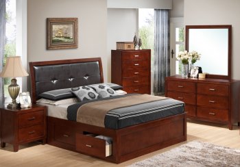 G1200B Bedroom Set in Cherry by Glory Furniture w/Options [GYBS-G1200B]