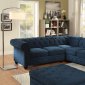 Stanford II Sectional Sofa CM6270TL in Dark Teal w/Options