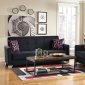 Donatella Sofa Bed in Black Fabric by Casamode w/Options