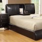 CM7027 Webster Platform Bed in Espresso Padded Leatherette