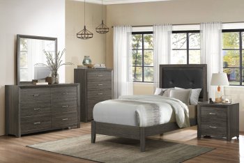 Edina 4Pc Youth Bedroom Set 2145TNP in Brown-Gray by Homelegance [HEKB-2145TNP-Edina]