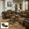 8104 Sofa in Brown Zypher Vintage Fabric by Simmons w/Options