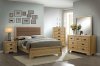 Renee CM7660 5Pc Bedroom Set in Natural Finish w/Options