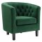 Prospect Loveseat & Chair Set Emerald Velvet by Modway w/Options