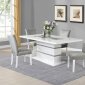 D1903DT Dining Table in White by Global w/Optional Chairs