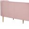 Vivian Sofa 694 in Pink Velvet Fabric by Meridian w/Options