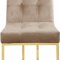 Pierre Dining Chair 714 Set of 2 Beige Velvet Fabric by Meridian