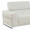 Nalah Sofa & Loveseat Set in White Leather by Whiteline