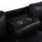 U01830 Sectional Sofa Bed in Blanche Charcoal/Black by Global