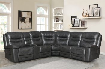 Destin Power Sectional Sofa 603310PP in Charcoal by Coaster [CRSS-603310PP-Destin]