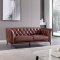 S295 Sofa in Brown Leather by Beverly Hills w/Options