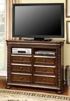 CM7986 Mandeville TV Stand in Brown Cherry