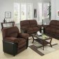 Chocolate Fabric Modern Sofa & Loveseat Set w/Optional Chair