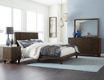 Ridgewood Bedroom Set 1600 in Dark Burnished Oak by Homelegance [HEBS-1600-Ridgewood Set]