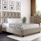 Deirdre 5Pc Bedroom Set CM7203 in Beige Fabric w/Options