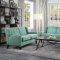 Roweena Sofa & Loveseat Set 1218TL in Teal Fabric by Homelegance