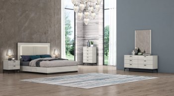 Bella Premium Bedroom in Gray by J&M w/Options [JMBS-Bella]