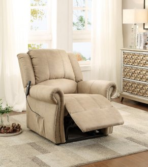 Iola Power Lift Chair 8437 in Taupe Fabric by Homelegance