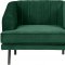 Rory Sofa 689 in Green Velvet Fabric by Meridian w/Options