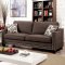 Kerian Sofa CM6157BR in Brown Fabric w/Options