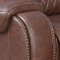 Hubble Power Motion Sofa in Brown PU by Klaussner w/Options