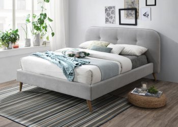 Graves Bed 28980 in Gray Fabric by Acme [AMB-28980 Graves]