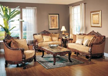 Sylvia Traditional Sofa in Fabric w/Optional Items [ADS-Sylvia]