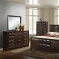 Simone Bedroom 5Pc Set in Coco Brown by Global w/Options