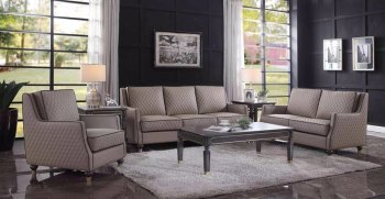 House Marchese Sofa in Tan PU 58860 by Acme w/Options [AMS-58860 House Marchese]