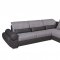 Talia Sectional Sofa in Grey Fabric by ESF w/Bed