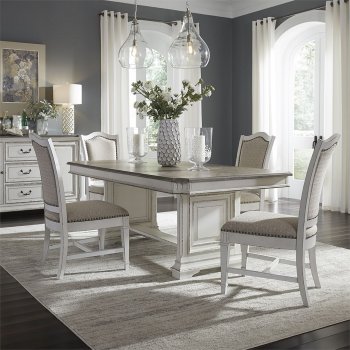 Abbey Park 5Pc Dining Set 520-DR in Antique White by Liberty [LFDS-520-DR-TRS-Abbey Park]