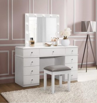 Alana Vanity Set in White by Global [GFVA-Alana]