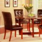 Faux Marble Top & Oak Base Modern Round Dining Table w/Options