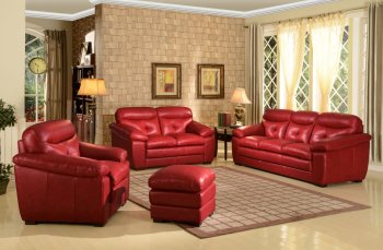 1529 Mirella Sofa & Loveseat Set by Leather Italia w/Options [LIS-1529 Mirella]