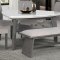 D8192DT Dining Room Set by Global w/Triangle Marble Top Table