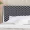 Raegan Bed 22660 in Chrome & Patterned Fabric by Acme