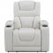 U8311 Power Motion Sofa in White Leather Gel by Global w/Options