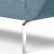 Zeal Daybed in Light Blue Fabric by Innovation w/Metal Legs